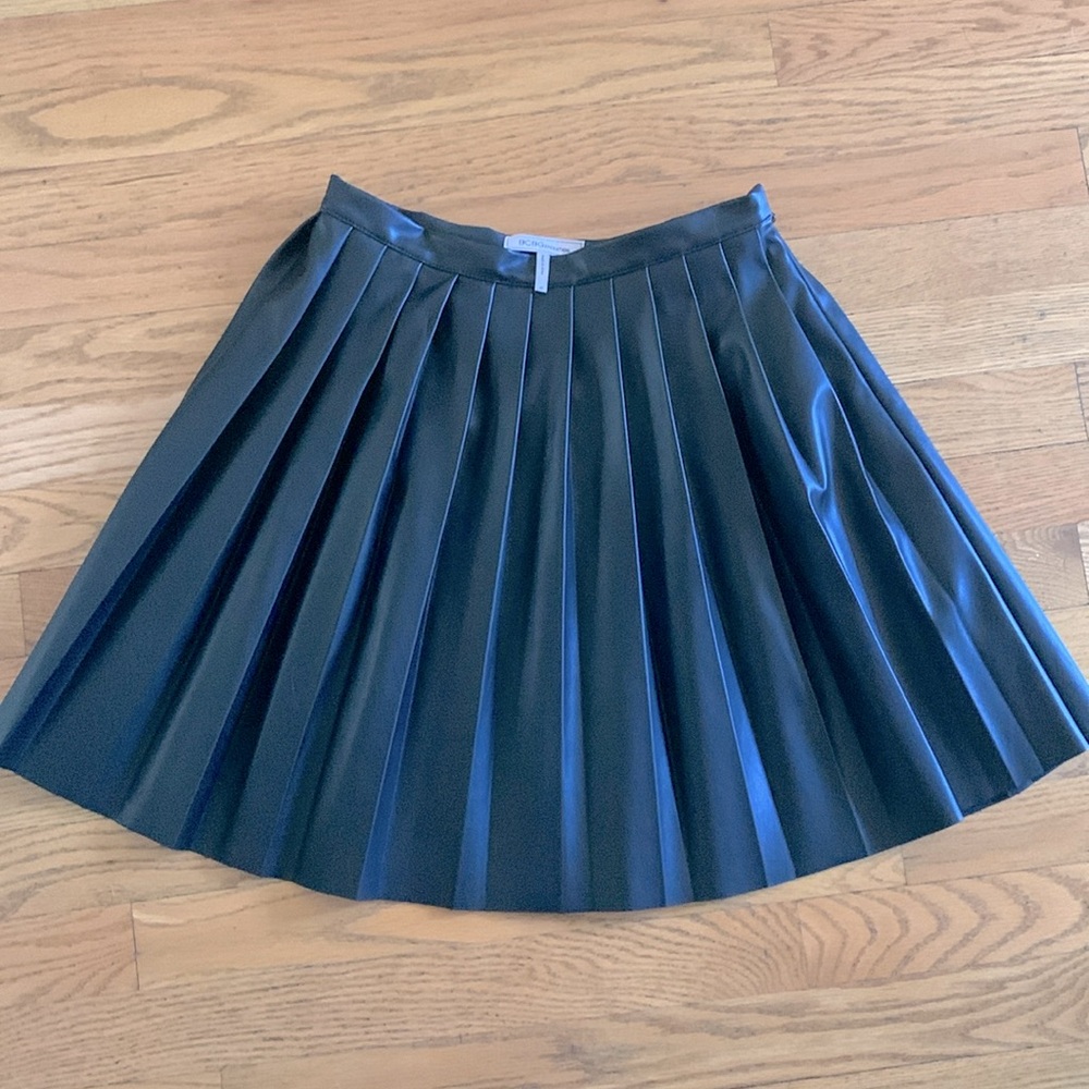 BCBGeneration Faux Leather Skirt Black XS